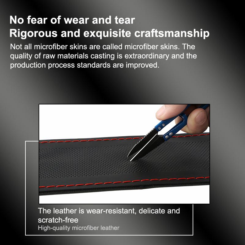 Ultra Fine Diy Hand Woven Genuine Leather Breathable Steering Wheel Cover With Needle And Thread Steering Wheel Protective Cover