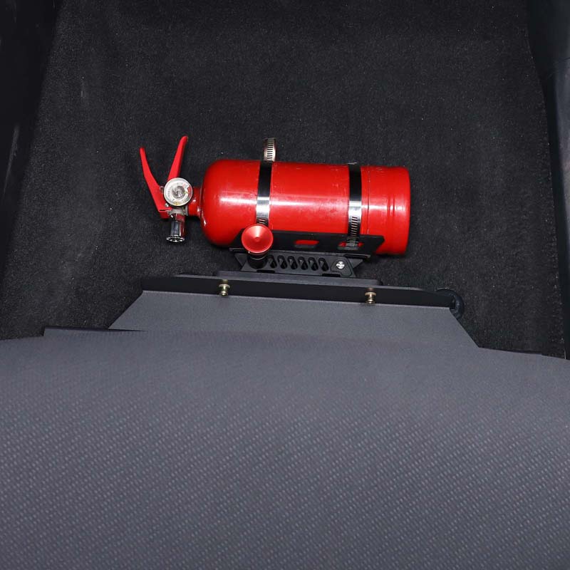 For Toyota Tundra 2022-2023 Aluminum Alloy Car Fire Extinguisher Bracket Co-pilot Under Seat Storage Panel Rack Car