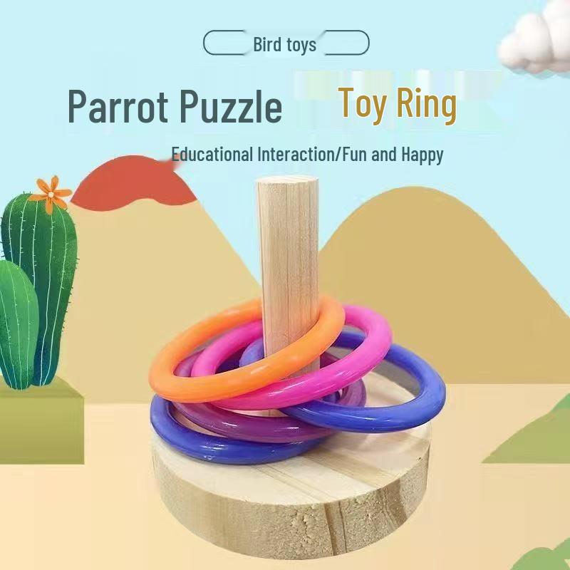 

Интерактивная игрушка-кольцо для попугаев, устойчивая к укусам, для волнистых попугайчиков, корелл и солнечных аратинг