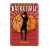 Basketball Metal Plaque Poster Party Garage Plaques Create Designer Cinema Tin Sign Poster