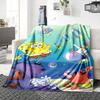 1Pc Underwater Adventure Friends Blanket Soft Throw Blanket For Home Bedroom Bed Sofa Travel Office Solid Christmas Blanket