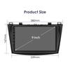 OSSURET Écran 9" Android 14 UIS7862 Carplay pour Mazda 3 2010 - 2013 Autoradio Multimédia Automobile GPS Navigation Intelligente BT RDS DSP Octa Core