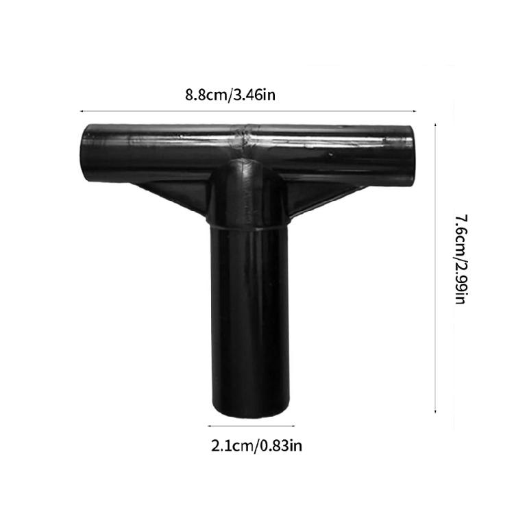 5Pcs T Shaped Pipe Sleeve Trampoline Enclosure Poles End Caps Protective Tube Trampoline T Joint Part Easy to Use
