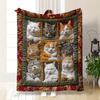 Cozy Cat Lover'S Plush Fleece Blanket - Ideal for Napping On The Sofa Relaxing At The Office And Christmas Decoration