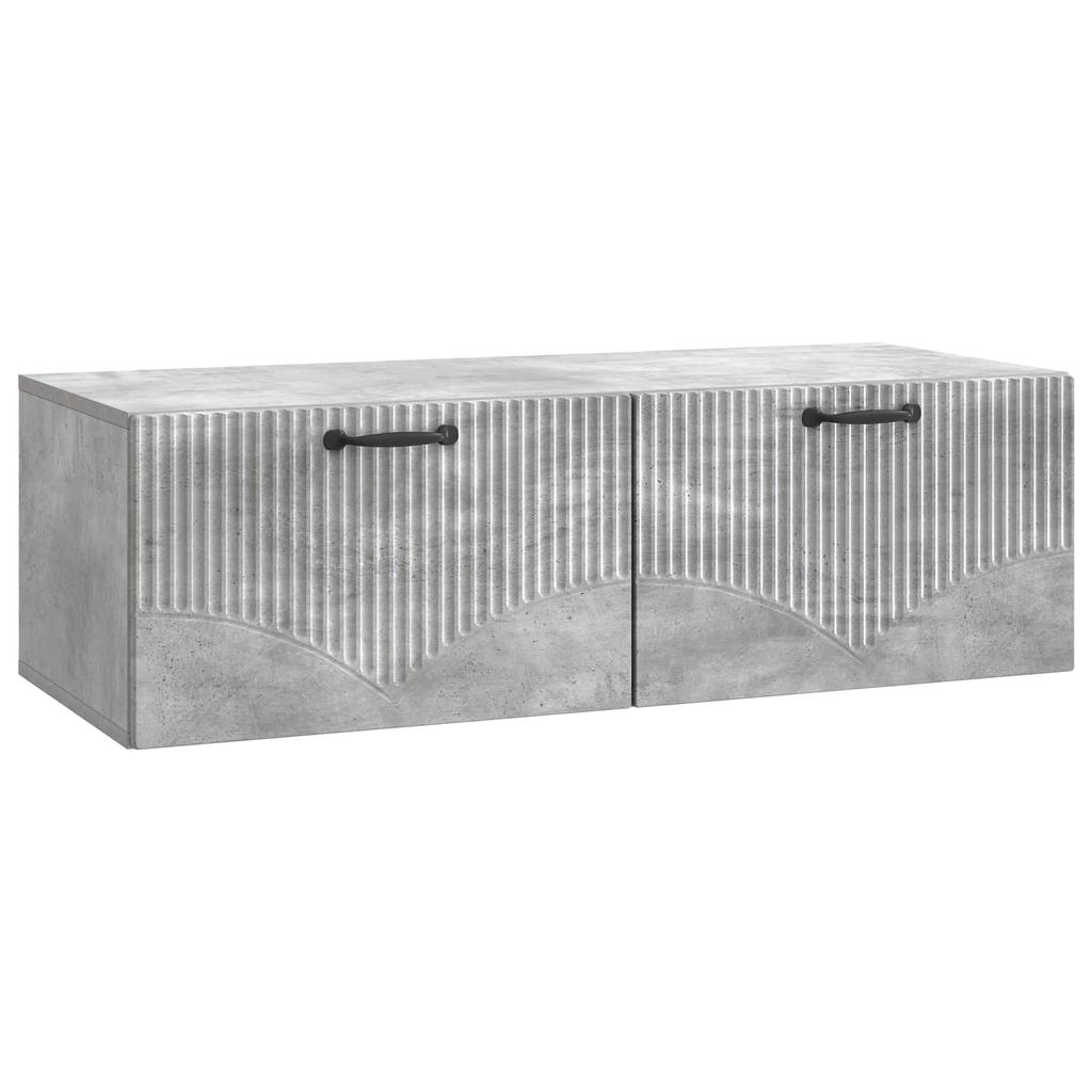Wall Mounted TV Cabinet Concrete Grey 98 x 41 x 30 cm