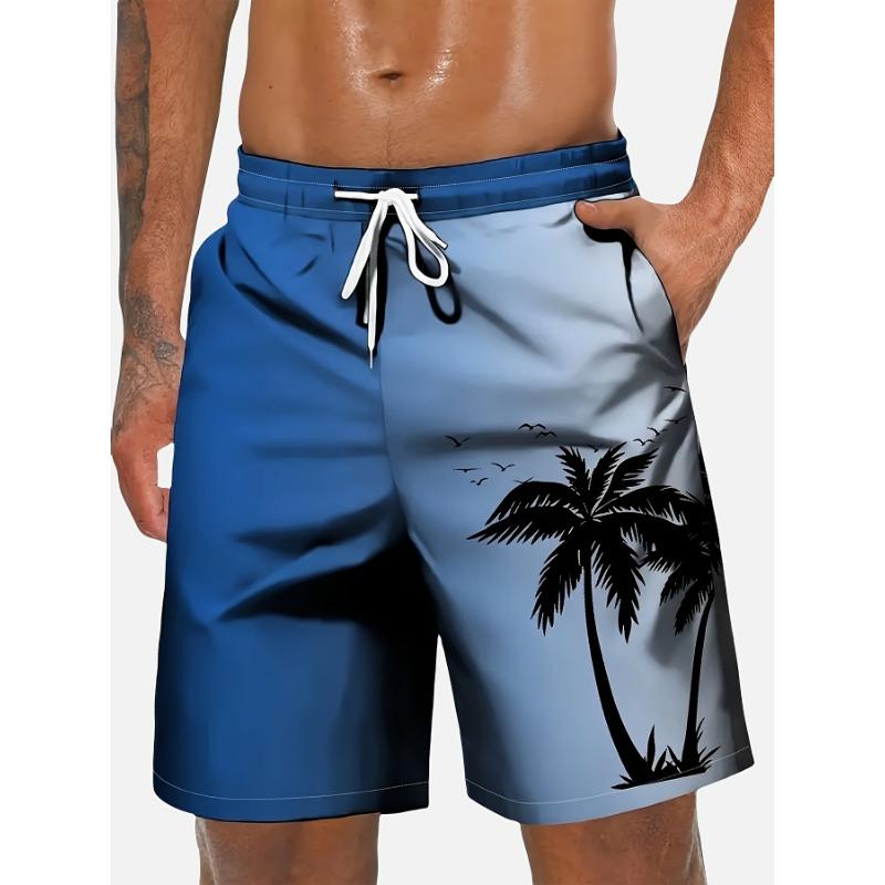 Summer Hawaiian Beach Shorts For Men 3D Printed Coconut Trees Graphic Swimming Trunks Women 2025 New Fashion Board Shorts Pant