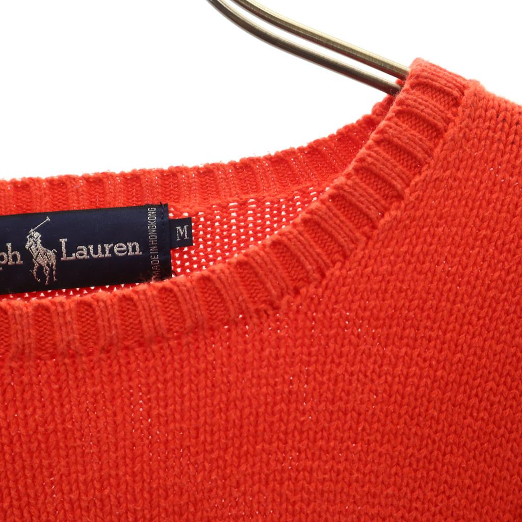 Polo by Ralph Lauren Langarm Strick M zinnoberroter Pullover Damen Gebraucht