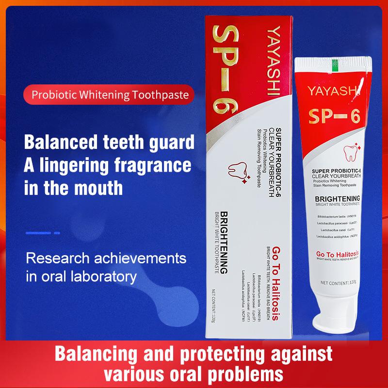 YAYASHI Probiotic Toothpaste for Fresh Breath, Teeth Whitening & Protection