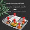 304 Stainless Steel 5-Compartment Meal Tray