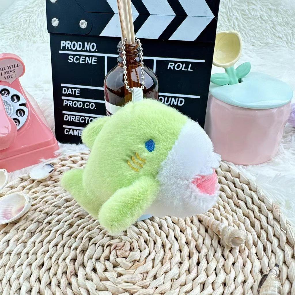 Cute Plush Shark Keychain: Biting Hand Stuffed Animal Charm