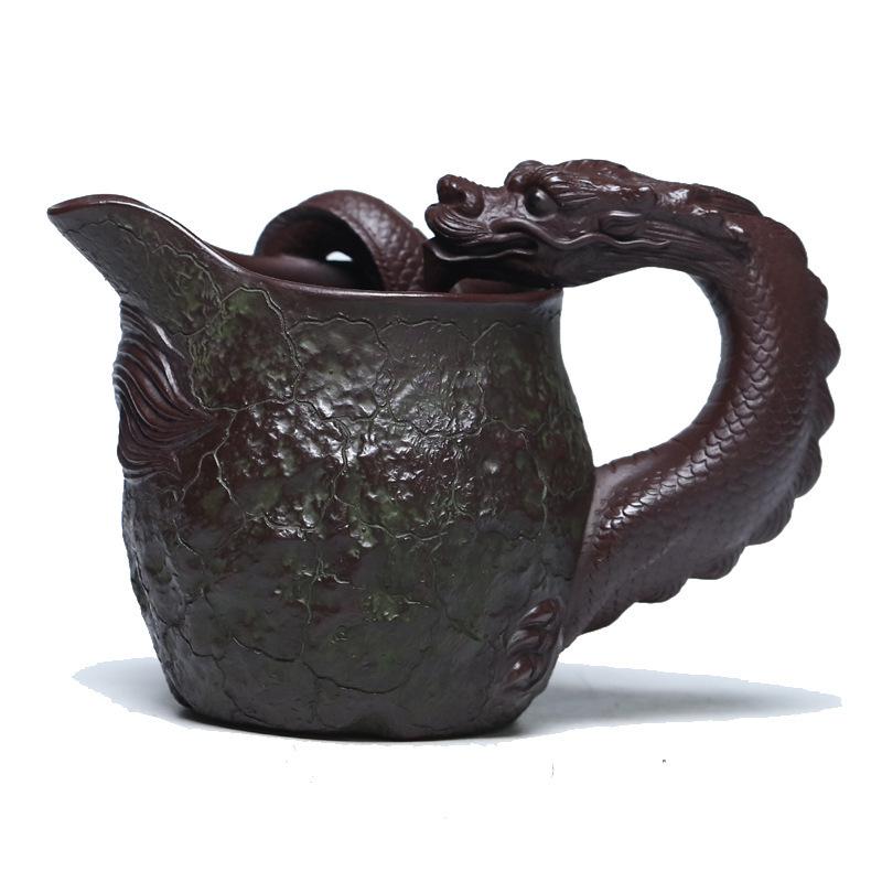 

300 мл подлинная исинская фиолетовая глина ярмарка чашка чахай мастер ручной работы кружки даргон ручка высококачественный китайский чайный сервиз цзыша аксессуары