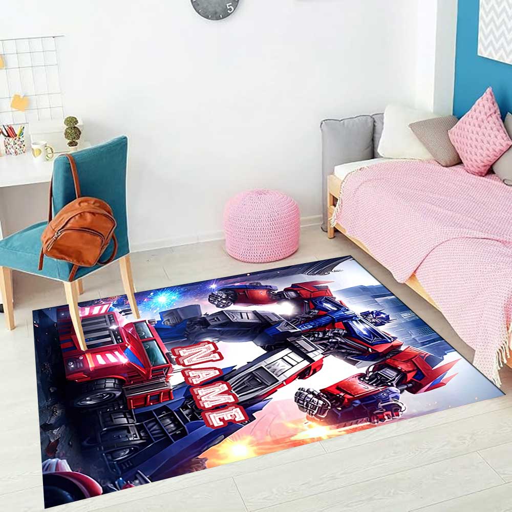 Transformers-Fans (8) Personalisieren Sie Ihren Namens-Teppich, Ihr Bürostuhl-Kissen, Ihr Geschenk für Schlafzimmer und Wohnzimmer zu Hause.