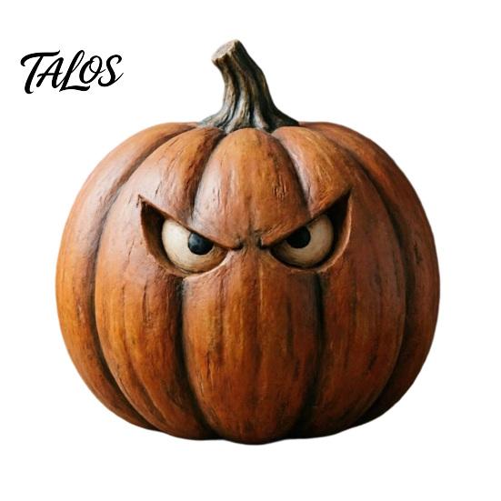 Decoratieartikelen voor Huis in Rustieke Stijl Halloween Houten Pompoen Beeldje, Spookachtig Ornament, Herfst Thanksgiving Tafeldecoraties Tafeldecoratie voor Feest