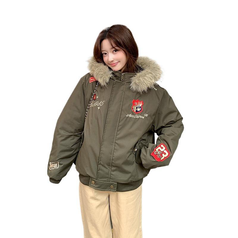 women's winter new cotton-padded clothes flying cotton-padded jackets couple padded seats mountain carving jackets tide