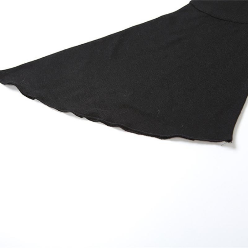 Fashion New Solid Slim Fit Off Shoulder T-shirt Women Sexy Backless Flare Long Sleeve Tshirts Woman Street Y2K Elegant Casual Lady Tee Shirt 24574