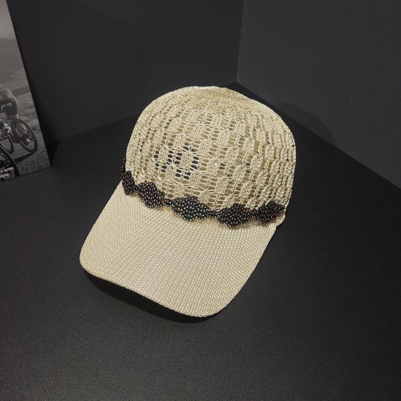 Hat Women's Summer Breathable Mesh Cap Hollow Hard Mesh Sun Protection Visor Casual Baseball Cap Women's Tide