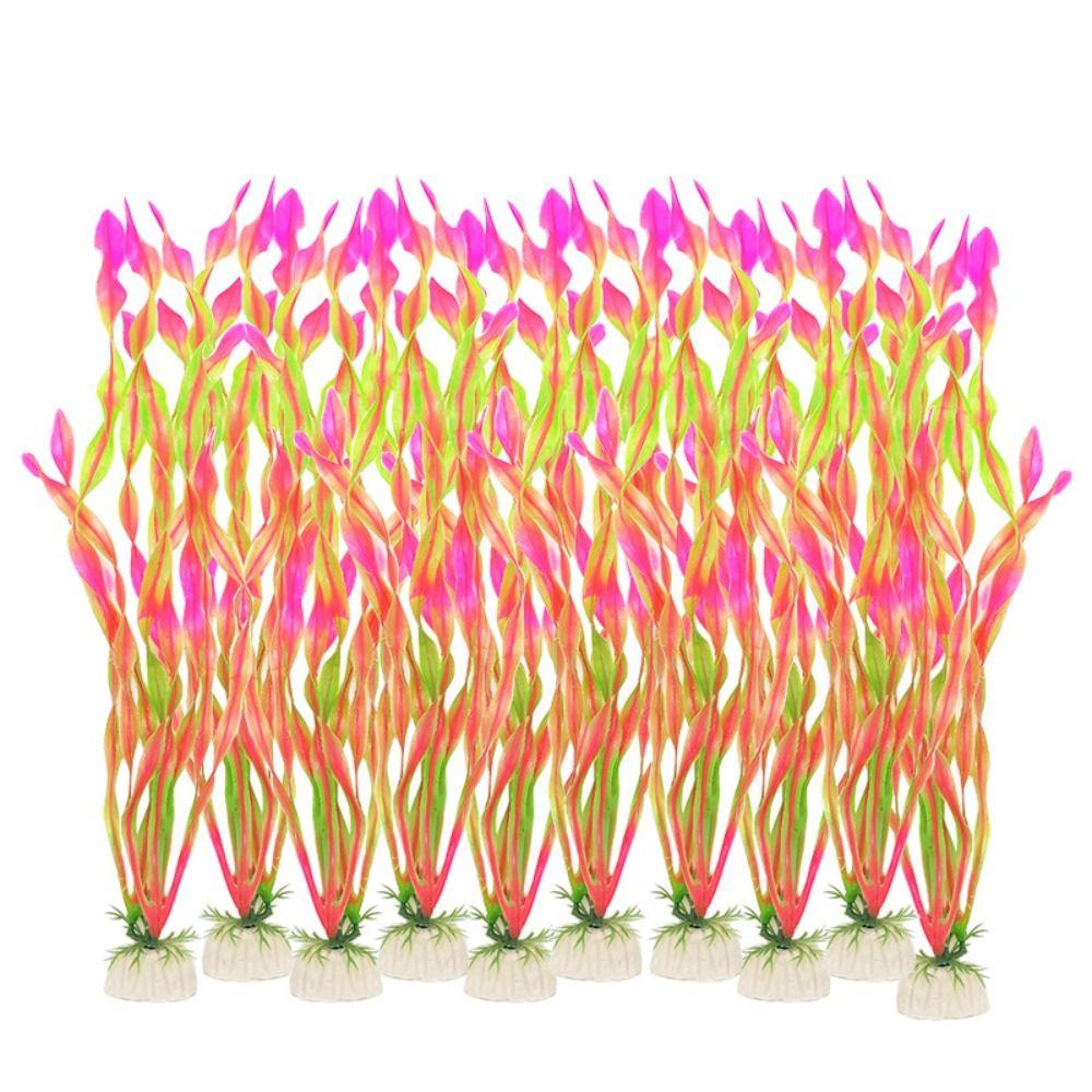 10pcs Simulated Artificial Seaweed Water Grass Creative Underwater Plants Diy Aquarium Plants  Home