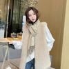 Imitation fur vest women's medium and long autumn and winter new imitation raccoon hair woven vest fashion vest