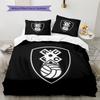 Rotherham United Badge Pattern Bedding Home Decoration Birthday Gift (1 * Duvet Cover + 2 * Pillowcase, Without Core)