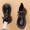 Women's Thick-soled Non-slip Short Leather Boots