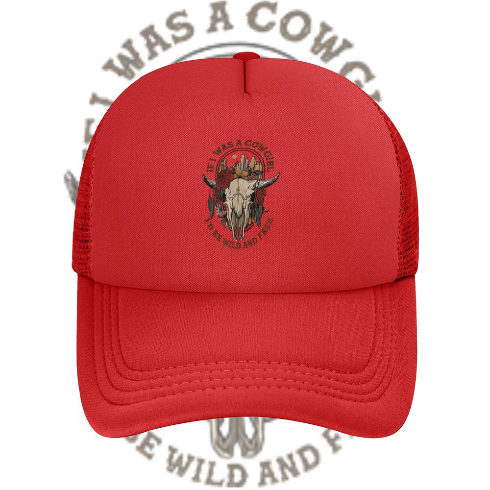 Skull flowers desert girl wild Baseball Cap Anime Graphic Hats Adult Unisex Women Sports Outdoor