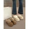 Small Heightened Thick-soled Snow Boots 2025 Winter Plush Warm Short Boots Thickened Fluffy Bread Shoes