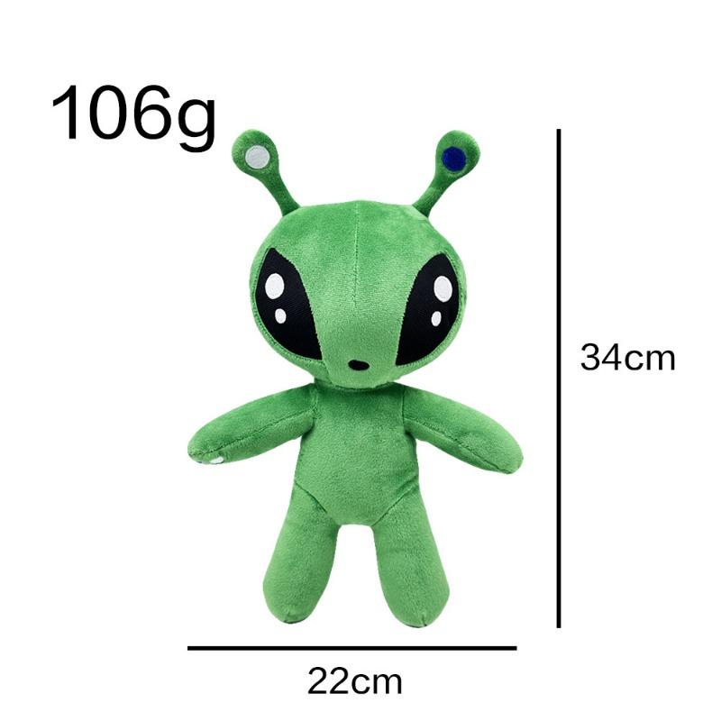 34Cm New Aftonsparv Green Alien Plus Alien Doll Stuffed Plush Toys Surrounding Room Decorations For Children'S Birthday Gifts