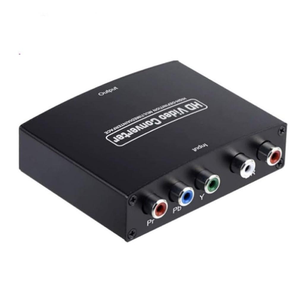 SAIZHUO Component YPbPr To HDMI Converter Kit RGB To HDMI Adapter with HDMI and Component Cables for 1080 HDTV - (Black)