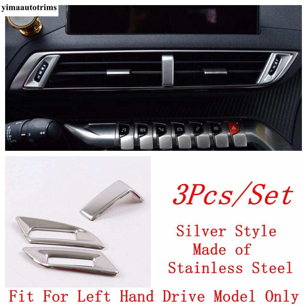 Water Cup Panel / Driver Storage / Glove Box / Head Light / Air AC Cover Trim Accessories For Peugeot 3008 5008 GT 2017 -