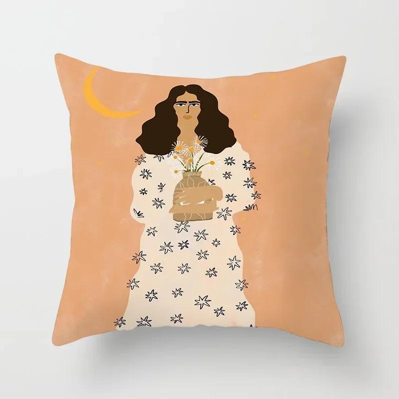 Office Sofa Cushion Cover Matisse Style Camera Record Player Printed Pillow Cover Luxury Home Decor Cushion Cover