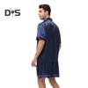 2 Teile/satz Männer Pyjamas Set Revers Kurzarm Einreiher Tops Elastische Taille Shorts Set Einfarbig Satin Nachtwäsche