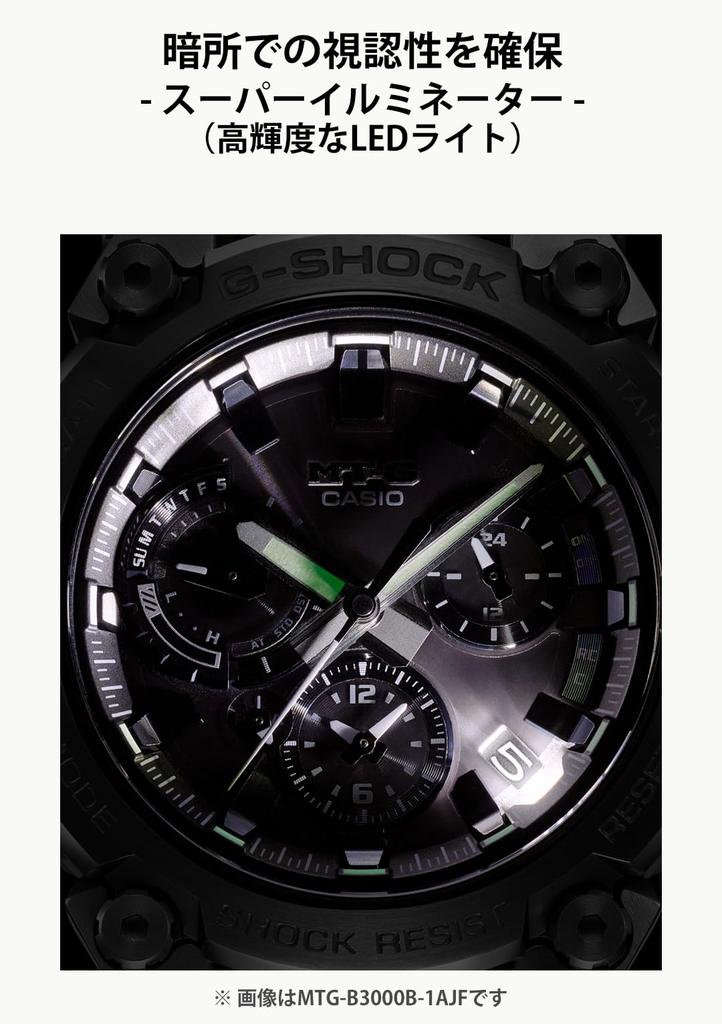 Casio Bluetooth Solární Černé G-Shock MT-G Rádiem řízené hodinky, MTG-B3000B-1AJF, Pánské,