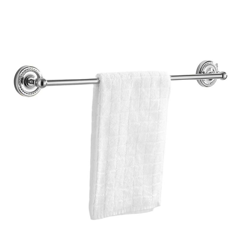 Silver Copper Alloy Single Towel Bar