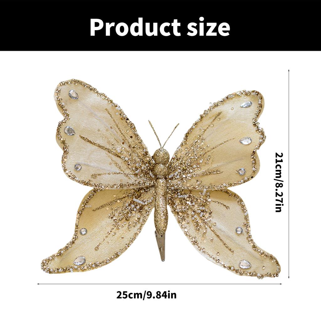 Dekorative Schmetterling-Hänger Bunte Weihnachtsbaum-Anhänger Handgefertigte Hänge-Anhänger für Partys und Bürodekoration