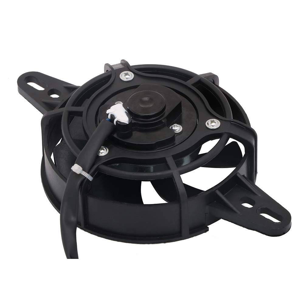 Motorcycle Radiator Fan 4 Inches Cooling Thermal Fan 12V Motor Universal for 50-250cc Dirt Pit Bike ATV UTV Go Kart Quad Motocross