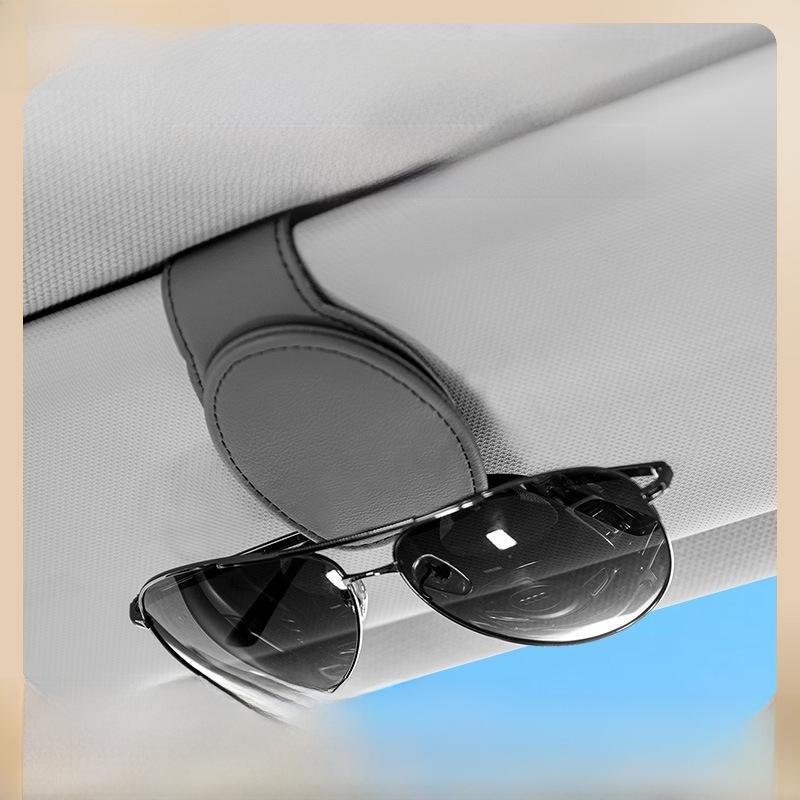 Car Glasses Clip Sun Visor Storage Box: Multi-functional Sunglasses Holder for Car Main Drivers