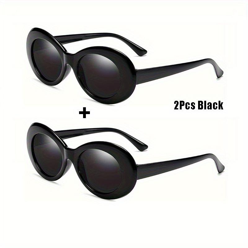 2 buc. Ochelari de soare retro, ovali mici, de modă, femei, europeni și americani, cadru oval, bărbați, ochelari unisex hip pop