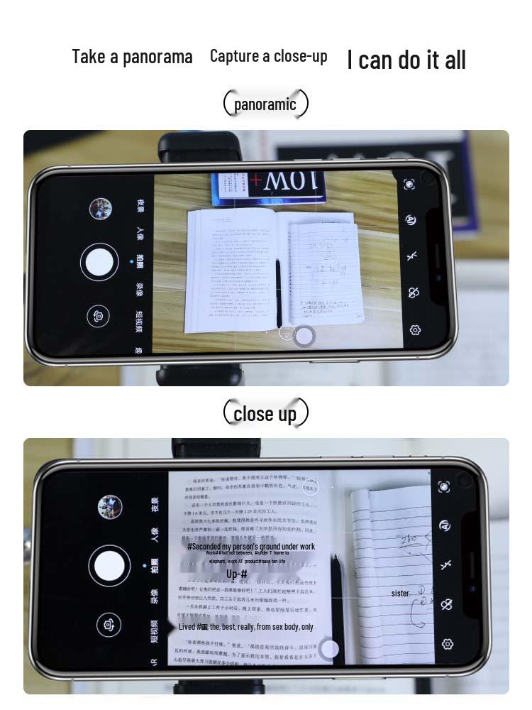 Professional Mobile Phone Stand with Fill Light for Video Recording and Live Broadcasting