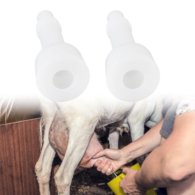 Bequeme Silikon-Zitzenbecher Milchfutter Schafmelk-Teil Ziegenmilch-Becher zur Verbesserung des Komforts