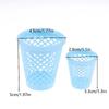 1/12 Dollhouse Mini Hollowed-Out Trash Can Model Dollhouse Living Furniture Decoration Dolls House Micro Scene Ornament