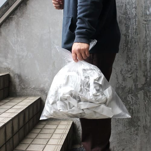 Bedwin Mart 20L Semitransparente Plastikmüllbeutel, Box-Typ, 100 Beutel, 0,015 mm dick