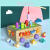 Wooden Farm Orchard Pullout Toy With Shape Matching For Toddlers Age 13