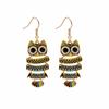 Popular Owlette Colorful Glaze Oil Trendy Hip-hop Hook Earrings