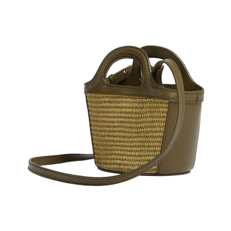 Marni Tropicalia Micro Handbag Olive Women Shoulder_bags Brown BMMP0067Q0-P3860-00V25