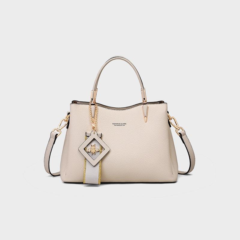 

2025 Autumn Winter New Style Crossbody Bag for Middle-aged Women, Fashionable and Versatile, High-end Genuine Leather, New Year Gift for Mom бежевый