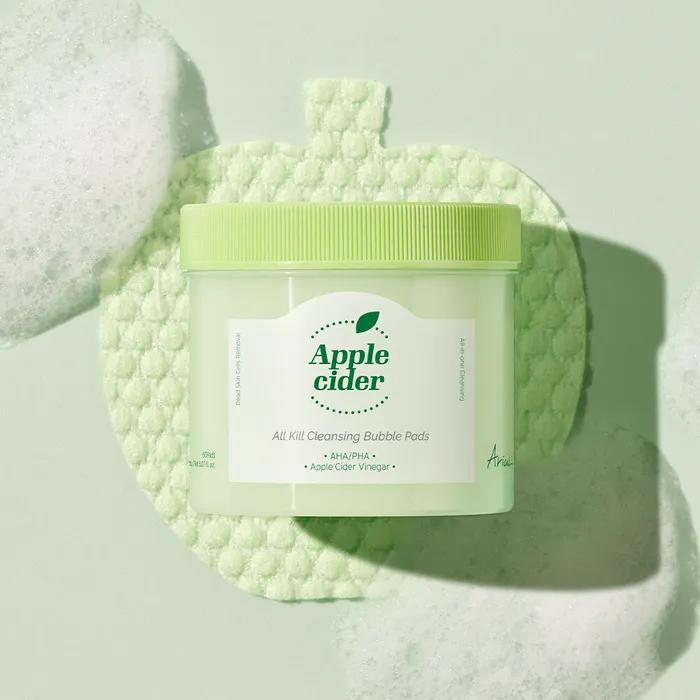 Dischete demachiante tip spumă cu cidru de mere All Kill_60 bucăți