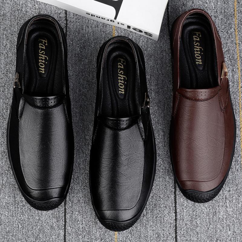 Klassieke Luxe Heren Echt Lederen Schoenen Kantoor Zakelijke Schoenen Mode Heren Casual Schoenen Antislip Rijschoenen Zomer