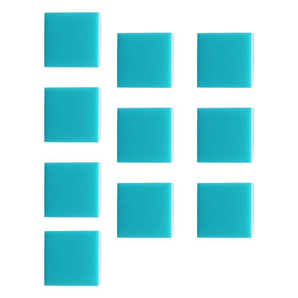 10PCS Stamp Carving Blocks Soft Rubber Engraving Stamps for  Handcrafts Blue White Blue 3 Layers