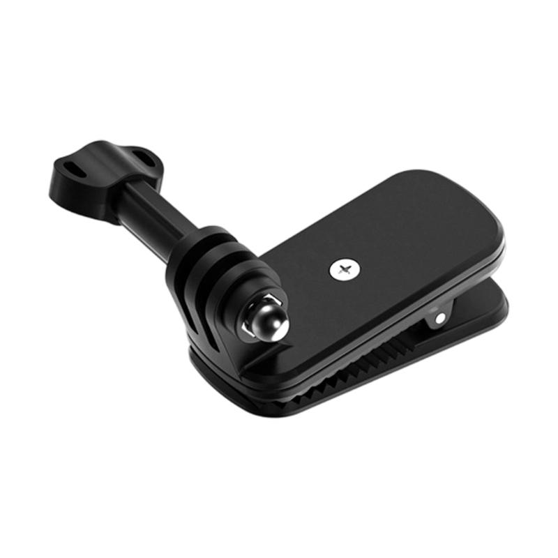 

360°Rotatable Camera Adapter Holder with 360Spin and 180 Tilt for Sports Cameras on Various Surfaces Hat Clip Mount 1