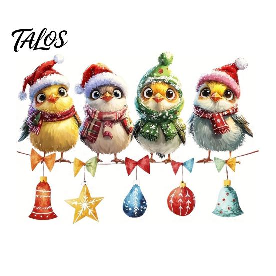 Spanish Christmas Decor Theme Static Sticker, Reusable Decorative Window Decals, Removable Transparent PVC Stickers Waterproof for Holiday Home